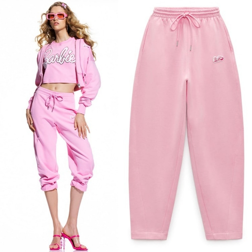 ZARA X BARBIE THE MOVIE WARNER BROS. JOGGER TROUSERS High Waist NWT Size Small